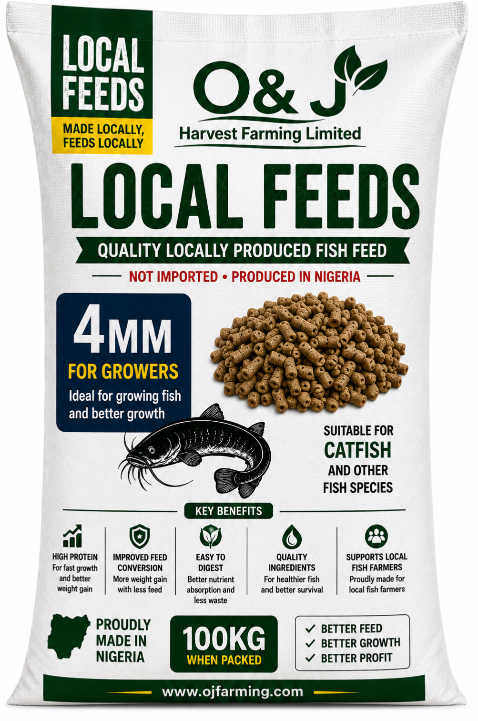 2mm Local Catfish Feed (Fingerlings)